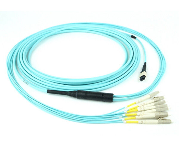 LSZH Fiber Optic Cable Patch Cord , 12 / 24 Core Lc Fiber Patch Cord For Patch Panel