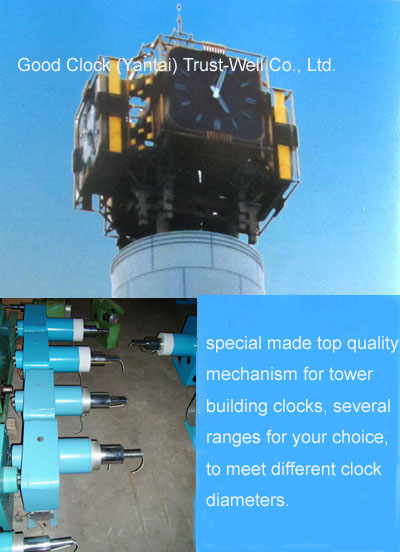 CLOCK TOWER,MECHANISM FOR CLOCKS TOWER,movement for Clocks Towers,big wall clock motor,-GOOD CLOCK(YANTAI) TRUST-WELL CO