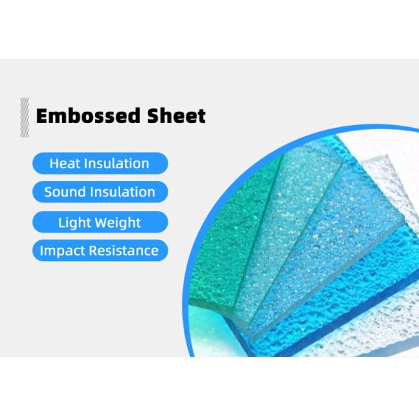 Manufacturer Wholesale 10mm Frosted Polycarbonate Sheet Building Plastic Material Pc Embossed Sheet