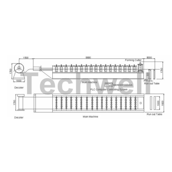 Manual, Hydraulic Decoiler Clip Lock Profile Standing Seam Roof Panel Roll Forming Machine