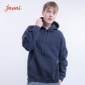 China Thick Mens Activewear Tops Pullover 100% Pima Cotton Hoodie With Drawstrings Hood wholesale