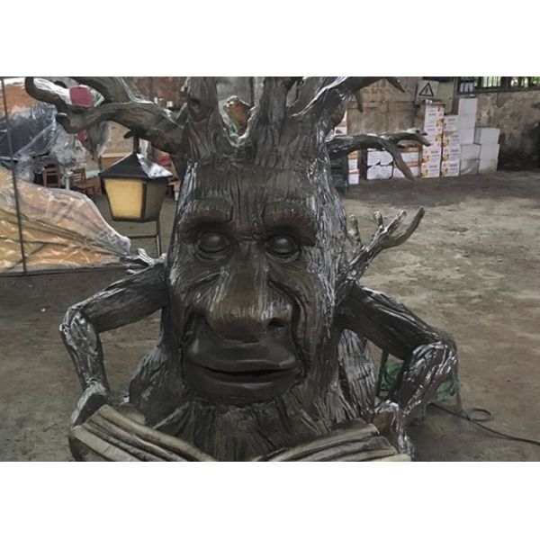 Artificial Lifelike Funny Animatronic Talking Tree For Theme / Amusement Park