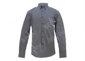 China Soft Hand Feel Custom Work Apparel , Mens Long Sleeve Oxford Shirts 140gsm on sale