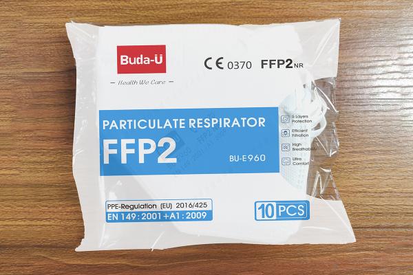 Quality CE 0370 And FDA Disposable Nonwoven Face Mask Particulate Respirator , FFP2 Protective Respirator With Earloops for sale