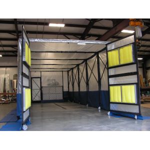 CoatTech Retractable Spray Booth For Industrial Efficiency , Retractable Paint