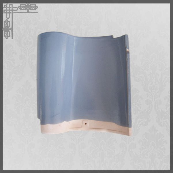 Blue Glazed S Type Ceramic Roof Tiles Building Construction Material