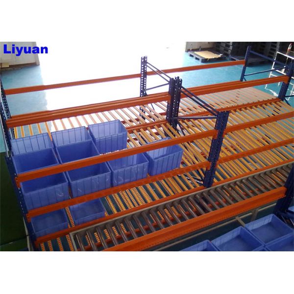 Storage 500-800kg Carton Flow Rack Plastic Roller Sliding Shelves System shelves