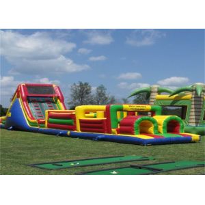 China Funny Inflatable Obstacle Course , Bouncy Obstacle Course Jumpers With CE wholesale