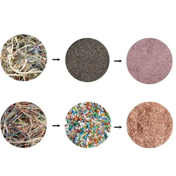 Dry Copper Wire Recycling Machine for Scrap Metal Shredding