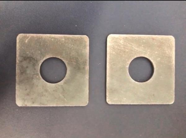 Quality M16 Series Square Flat Washers , Precision Rectangular Washers Plain for sale