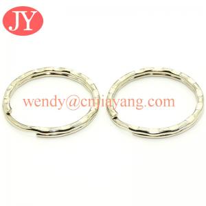 China jiayang Split key rings 25mm 1 inch nickel plated steel wholesale
