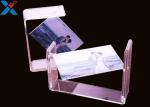 Plexiglass PMMA Custom Acrylic Frames Double Rotating U Shape Picture Table