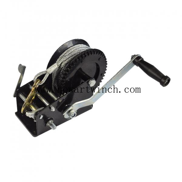 2500lbs Black Power Coated Quality Hand Winches For Sale, Hand Cable Winch
