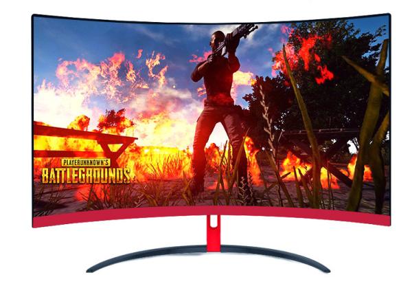 Quality Flicker Free 32 Inch Curved Desktop Computer Monitor With 3 Side Borderless Frame for sale
