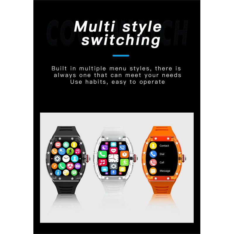 Mechanical Smart Watch With Crystal Cool Exterior