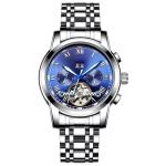 SS Strap 40mm Automatic Mechanical Watch 3BAR Multi Function With Calendar