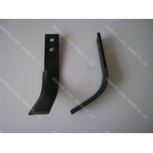 Spring steel 65MN Agri Spare Parts Rotary Tiller Blade For Dry Land 0.45kg - 0