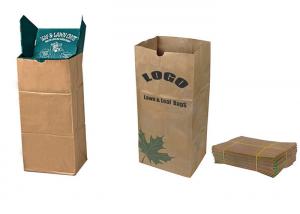 China Lawn Refuse Multiwall Kraft Lawn Square Bottom Paper Bag 300mm 400mm 900mm wholesale