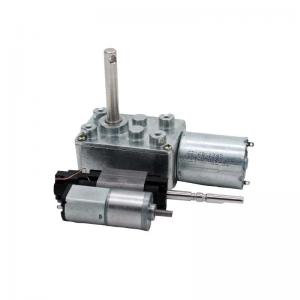 China Worm Gearbox DC Motor Manufacturer For Auto Curtain Smart Lock 24V Precision Electric 1/65 wholesale