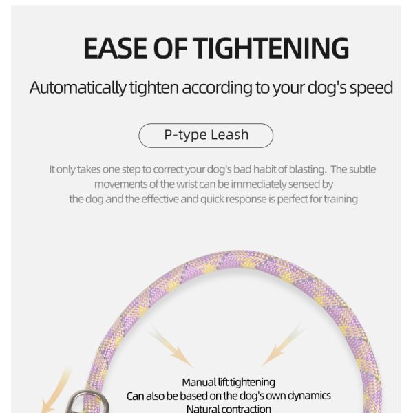 Pet Nylon Adjustable Leash Explosion-Proof Dog Reflective Integrated Dog Leash