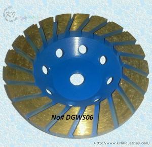 China Thickened Turbo Diamond Cup Grinding Wheel for Concrete - DGWS06 on sale