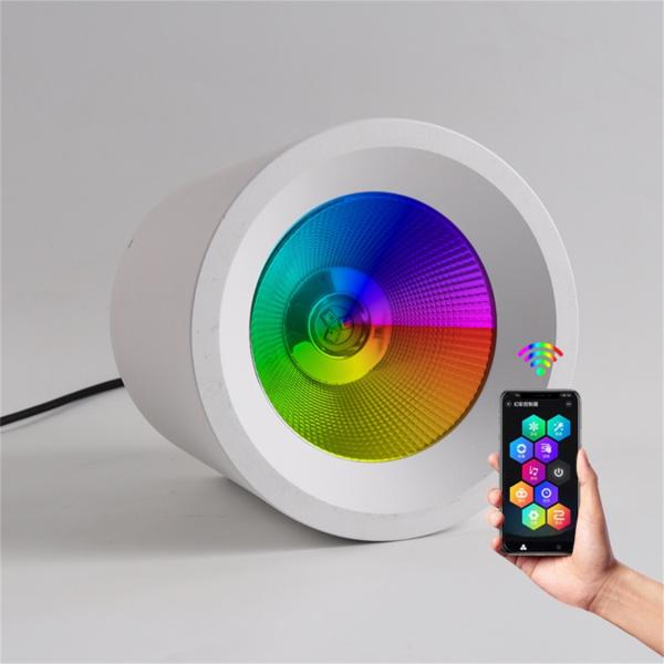 60W LED Downlight with Baffle in Various Colors and Flush Mount Installation