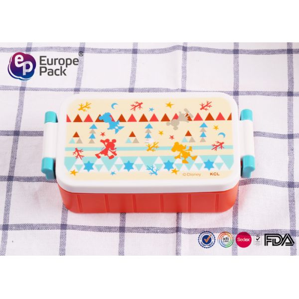 Portable Dustproof Kids Plastic Lunch Boxes Toddler Lunch Containers