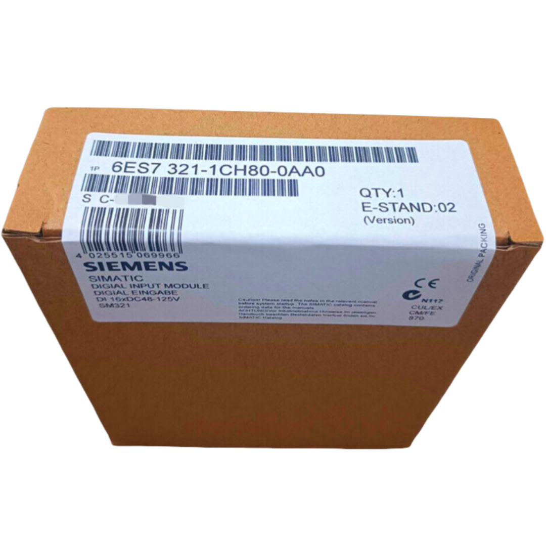 SIEMENS 6ES7321-1CH80-0AA0 SIMATIC S7-300, DIGITAL INPUT SM 321, OPTICALLY ISOLATED, FOR EXPANDED TEMPERATURE RANGE