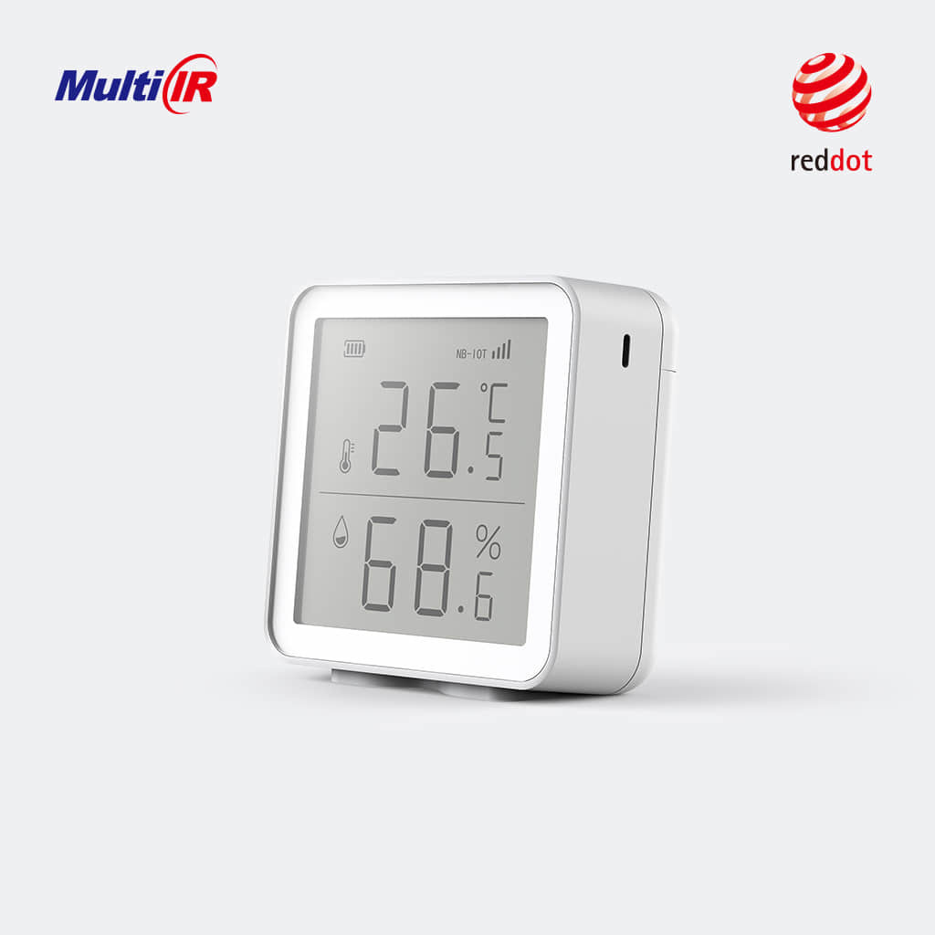 ROHS WiFi Temperature Humidity Sensor 20uA 64*64*28mm Supports Google Assistant