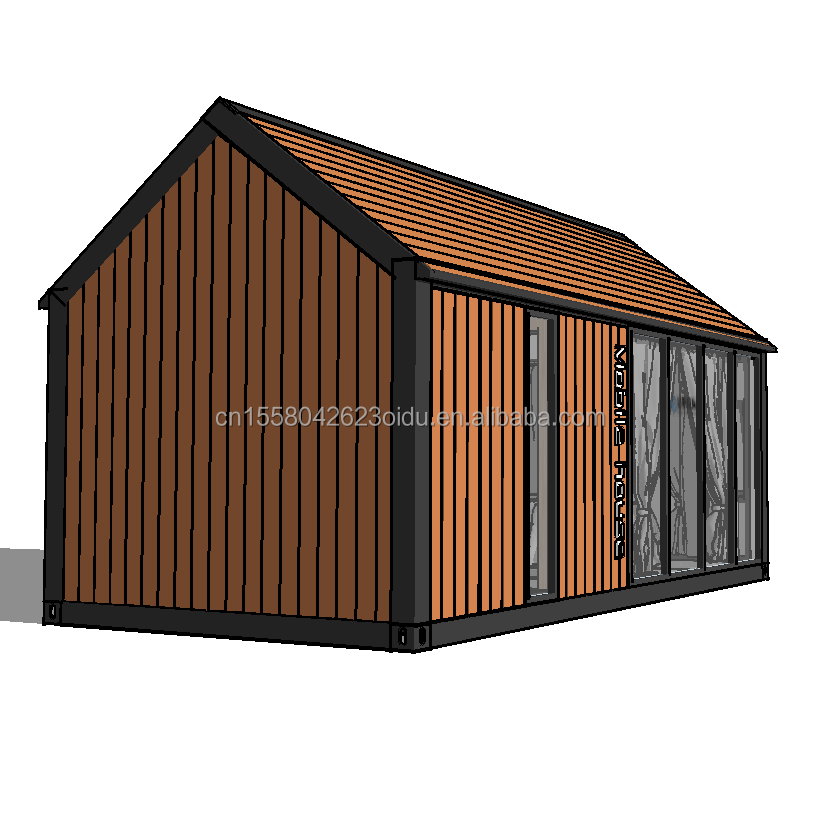 Experience the Ultimate Comfort in a 2-Bedroom Wooden House Hotel with Wall 50/75/100mm Wave Sandwich Panel