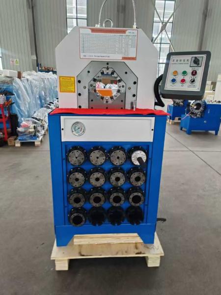 Quality 2 Inch Button Control Systerm Hydraulic Hose Pressing Machine With Fast Change Mould Tools for sale