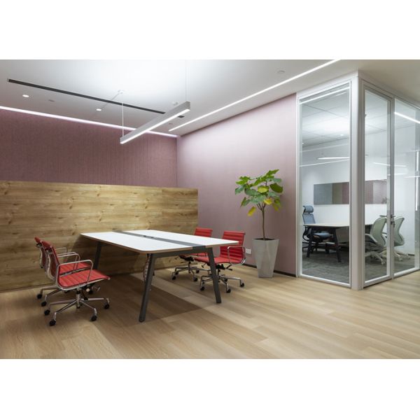 Interior Office Wooden Partition Wall Supplier Solid / Glass Partition Wall