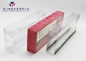 Cosmetics Clear PVC Box Custom Printed Plastic Boxes Open From Two Sides