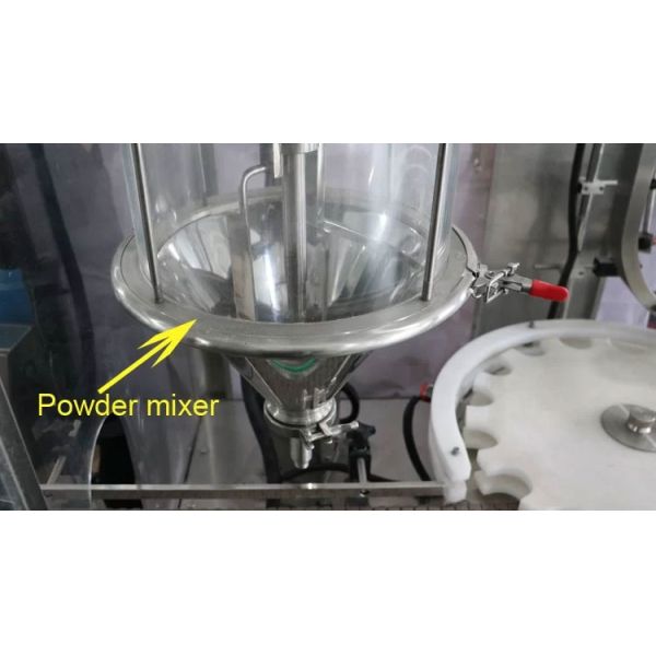 Automatic Powder Filling And Capping Machine Monoblock Filling System