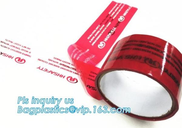 Quality custom sealing holographic laser rainbow tamper evident security void hologram packing tape,Tamper Evident Security Pack for sale