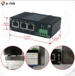 Industrial IEEE802.3af/At PoE Splitter With 2-Port Switch Function, Output