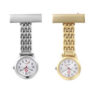 China Promotional Metal nurse's watch Metal logo customized small wholesale