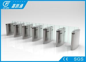 China Waist Height Retractable Flap Barrier , Public Security Flap Barrier System wholesale