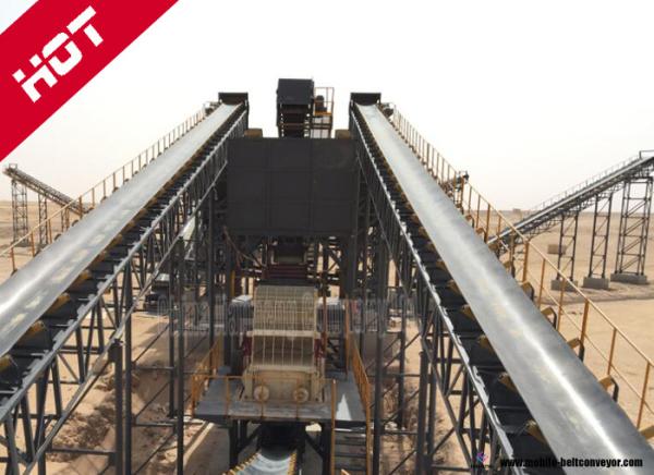 Soil Loading And Unloading Telescopic Conveyor System , Portable Conveyor