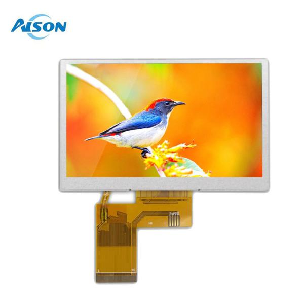 Quality Sunlight Readable 4.3 inch 800x480 TFT LCD Display 1000 Cd/M2 RGB Interface for sale