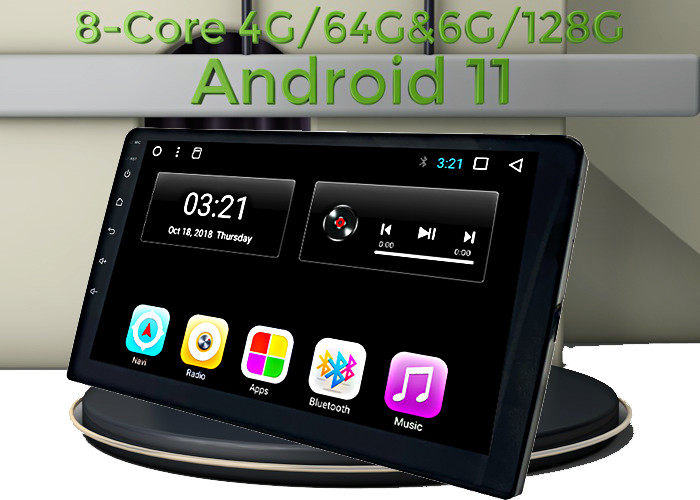 Universal Android 11.0 Super Slim 10.1 inch Full touch Multimedia with GPS