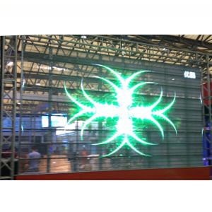 See through transparent led display window advertising