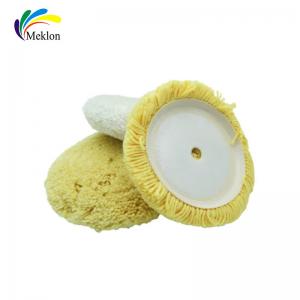 China Yellow White Wool Pad For Car Polishing , Multipurpose Car Cleaning Supplies wholesale