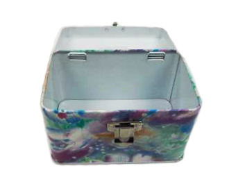 Gifts Wrapping Rectangle CMYK Printing Custom Tin Cans