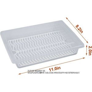 Food Storage Container, Plastic Food Containers With Removable Drain Plate Lid,