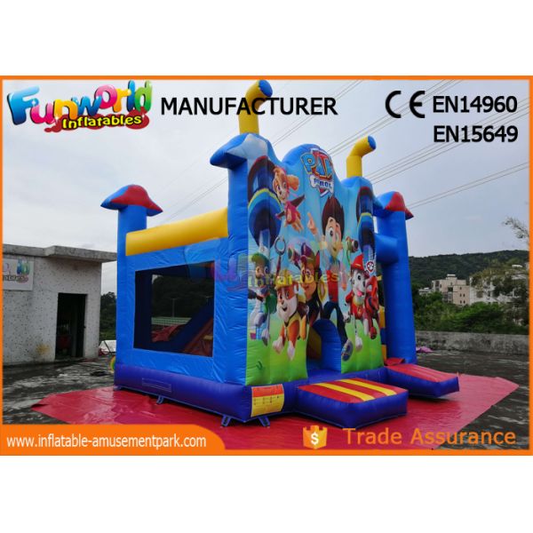 Commercial Jumping Castle Inflatable Bouncer Slide / Paw Patrol Bounce House