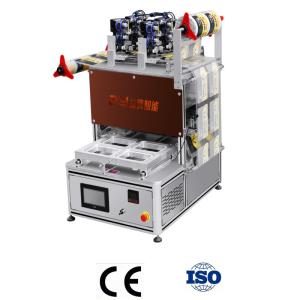 Nitrogen 4 Trays MAP Vacuum Sealer Automatic Tray Sealer With Date Coding Machine Food Packaging
