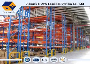 China Plastic Powder Coating Heavy Duty Adjustable Shelving , Mobile Pallet Racking System For Palletized Goods wholesale