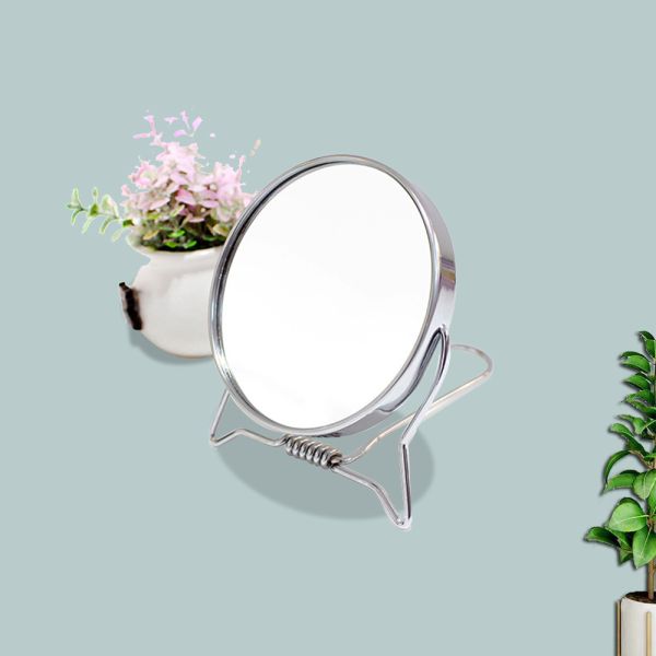 Cute Travel Vanity Cosmetic Square Pocked Table Desktop Makeup Top Mirror Customized Packaging