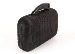Metal Case Black Evening Clutch Bag , Horse Hair Designer Leather Evening Bags